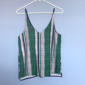 Top shop patterned tank